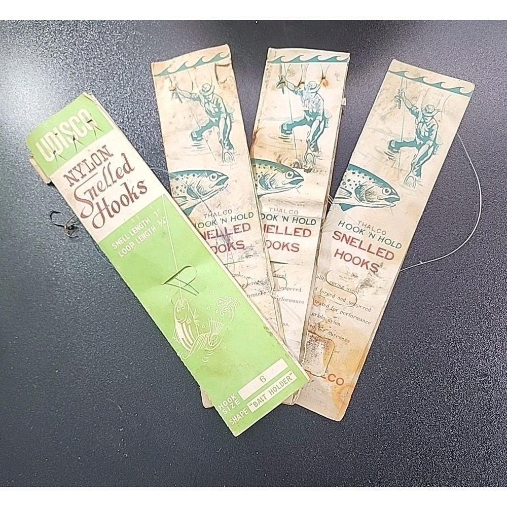 Old Fishing Hooks Advertising Hook Booklets Thalco.‎ Nylon